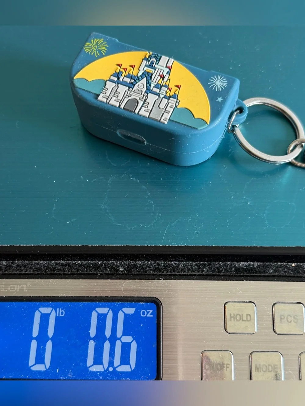 Disney Parks Cinderella Castle silicone AirPods Pro case with metal clip